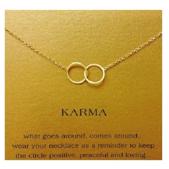 Karma Necklace  in Gold Tone - Picture 1 of 1